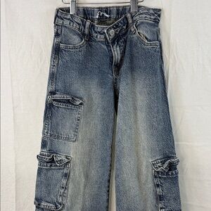 art class Kids' Denim Bellbottom Cargo Jeans